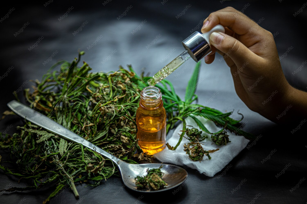 cannabis oil dropper